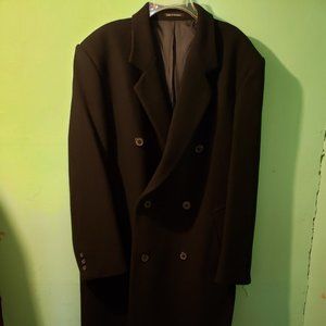 MENS: Larry Levine Wool Double Breasted Winter Over Coat